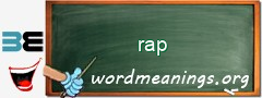 WordMeaning blackboard for rap